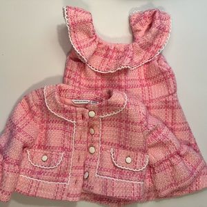 Stunning Janie and Jack Boucle Blazer and Dress